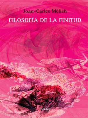 cover image of Filosofía de la finitud